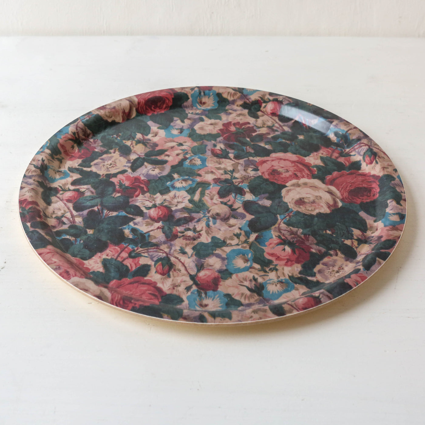 'Chintz' - Round Birch Wood Tray by Host