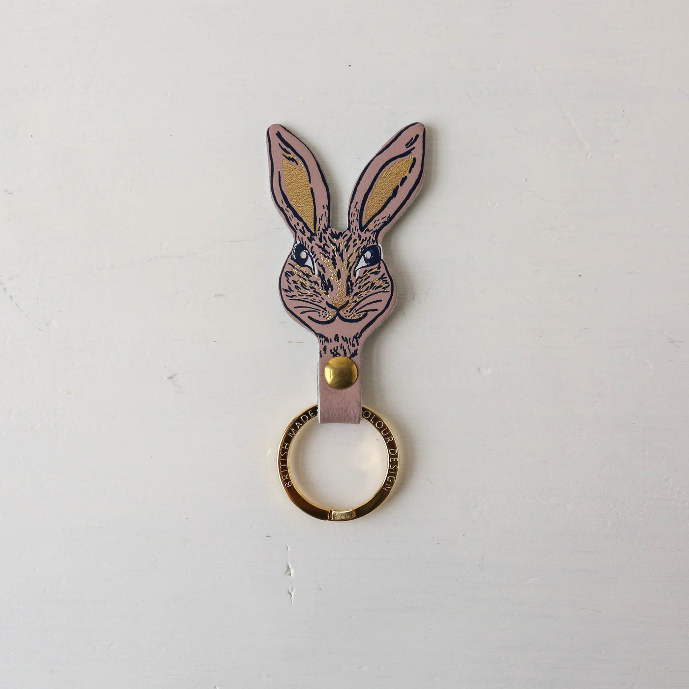 Bunny Shaped Leather Keyring