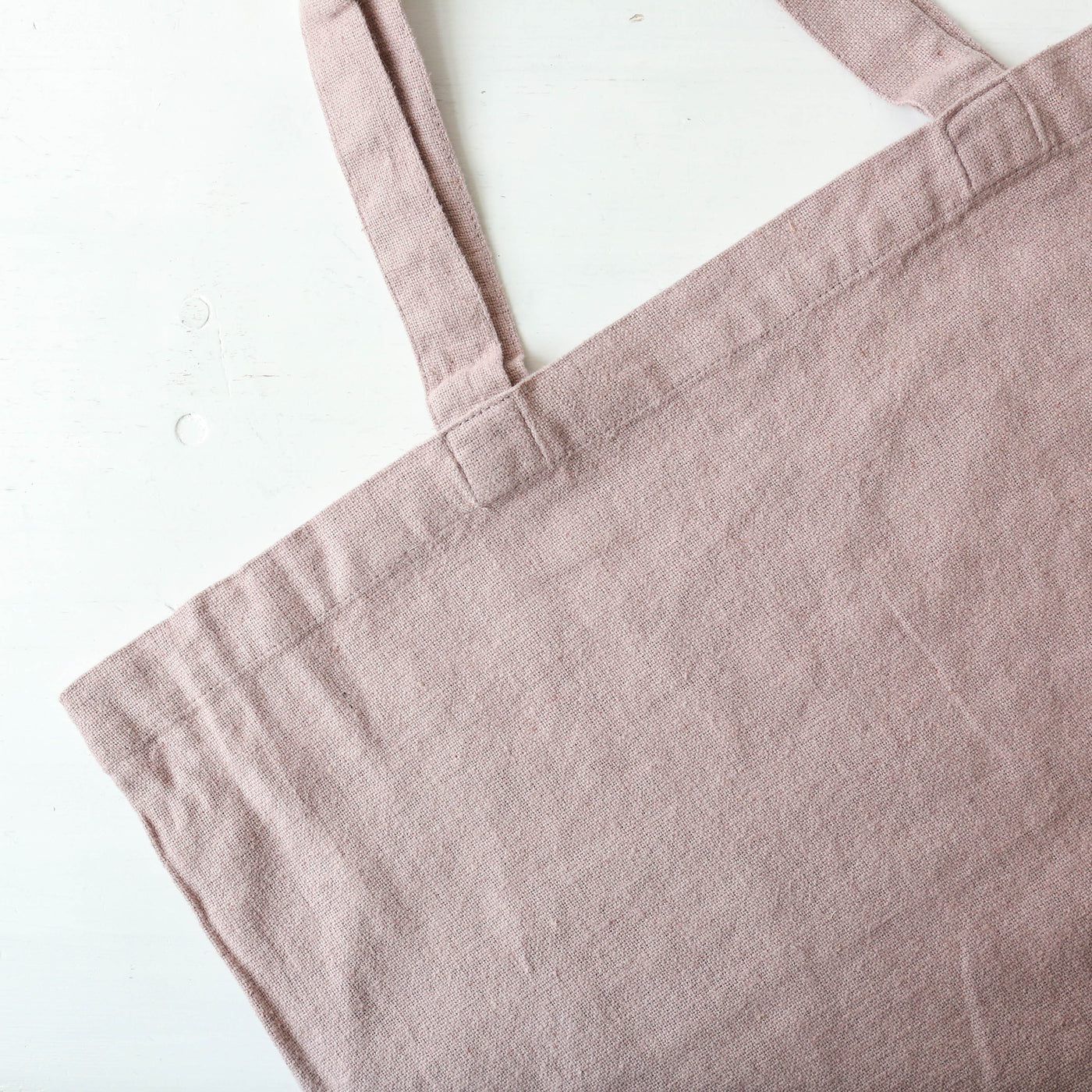 Washed Linen Cotton Sloppy Shoulder Bag - Pink