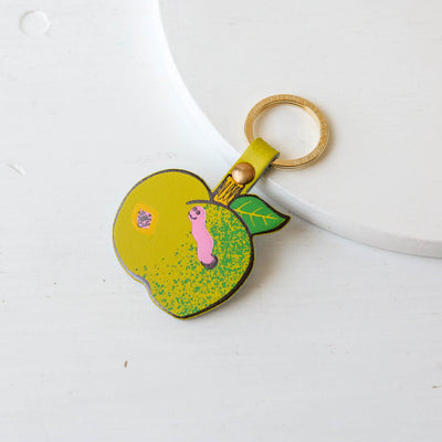 Juicy Apple Leather Keyring