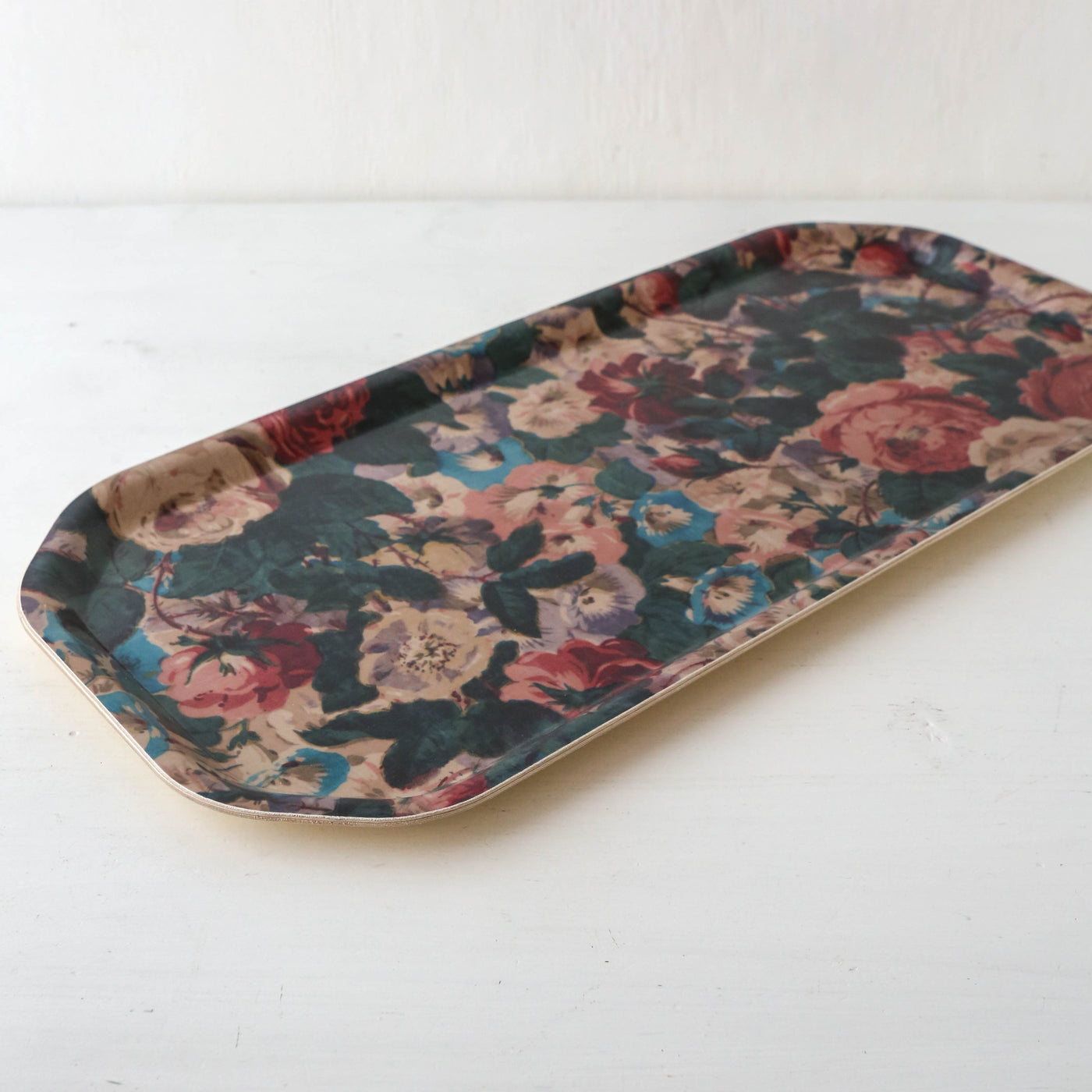 'Chintz' - Large Octagonal Birch Wood Tray by Host