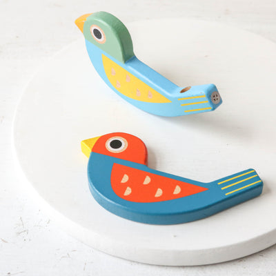 Colourful Wooden Bird Whistle