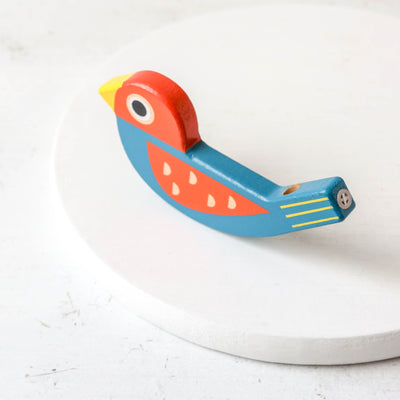 Colourful Wooden Bird Whistle