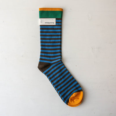 Bonne Maison Socks - Umber Stripe