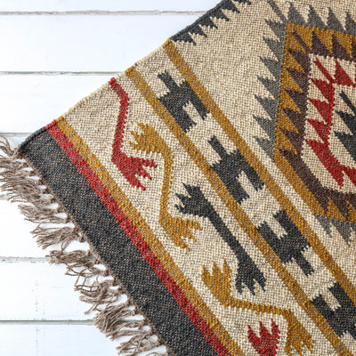 Aztec Kelim Woven Rug - 60 x 90cm