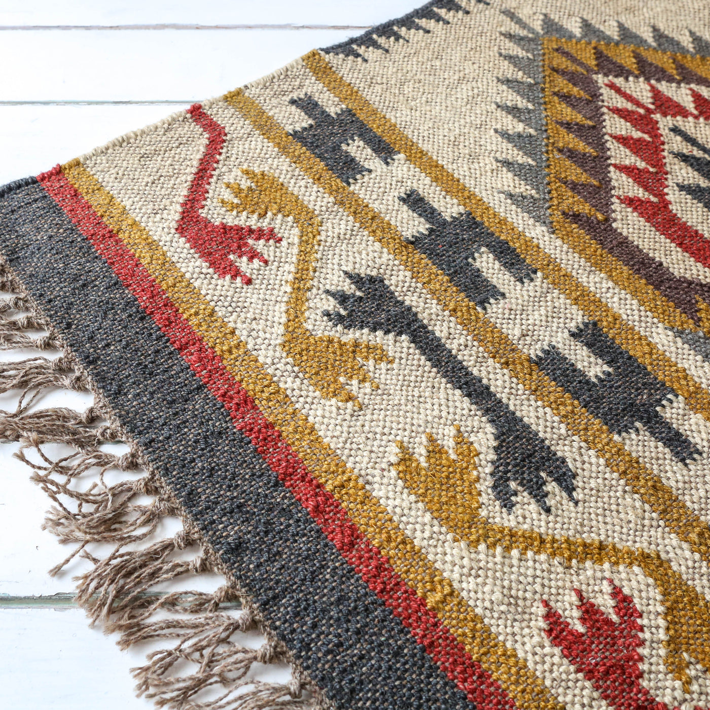 Aztec Kelim Woven Rug - 60 x 90cm