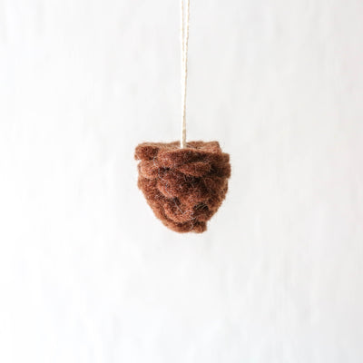 SALE Felt Pine Cone Hanging Decoration