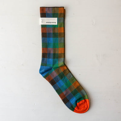 Bonne Maison Socks - Mykonos Checked