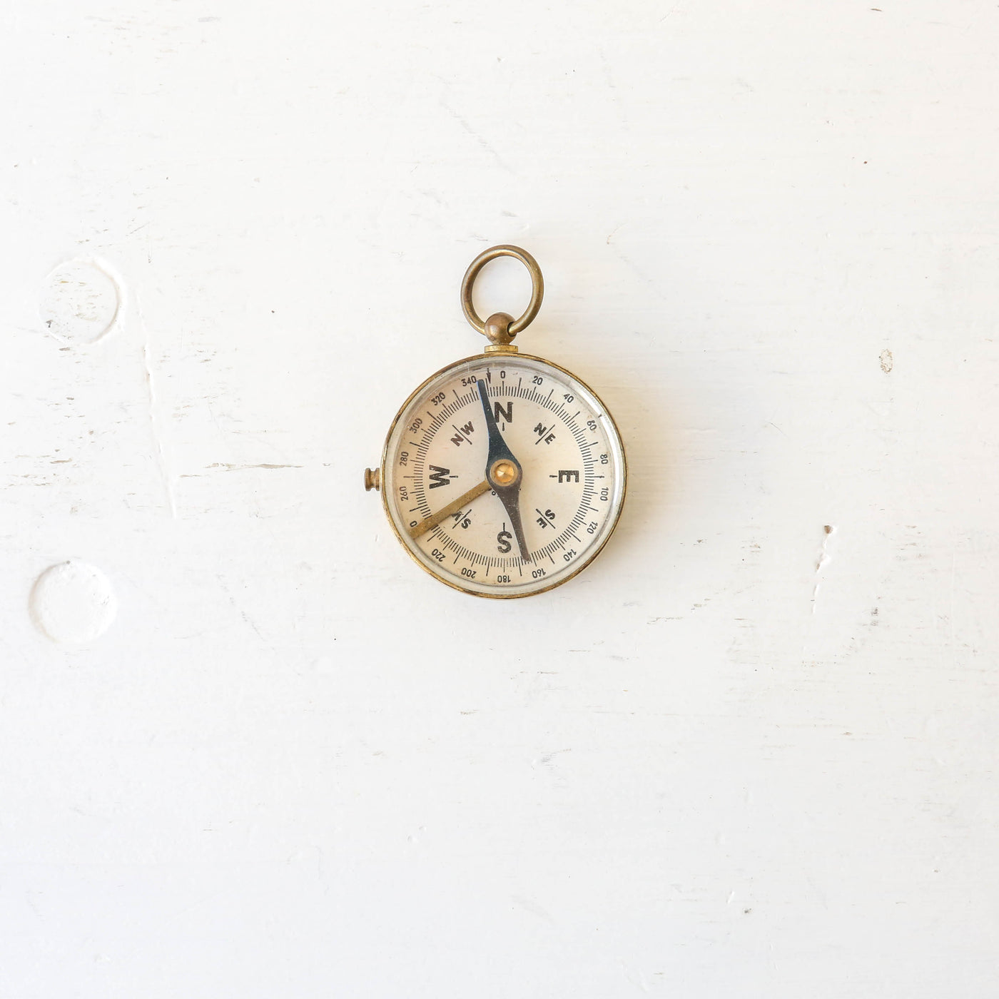 Vintage Brass Pocket Compass