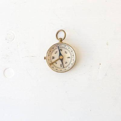 Vintage Brass Pocket Compass