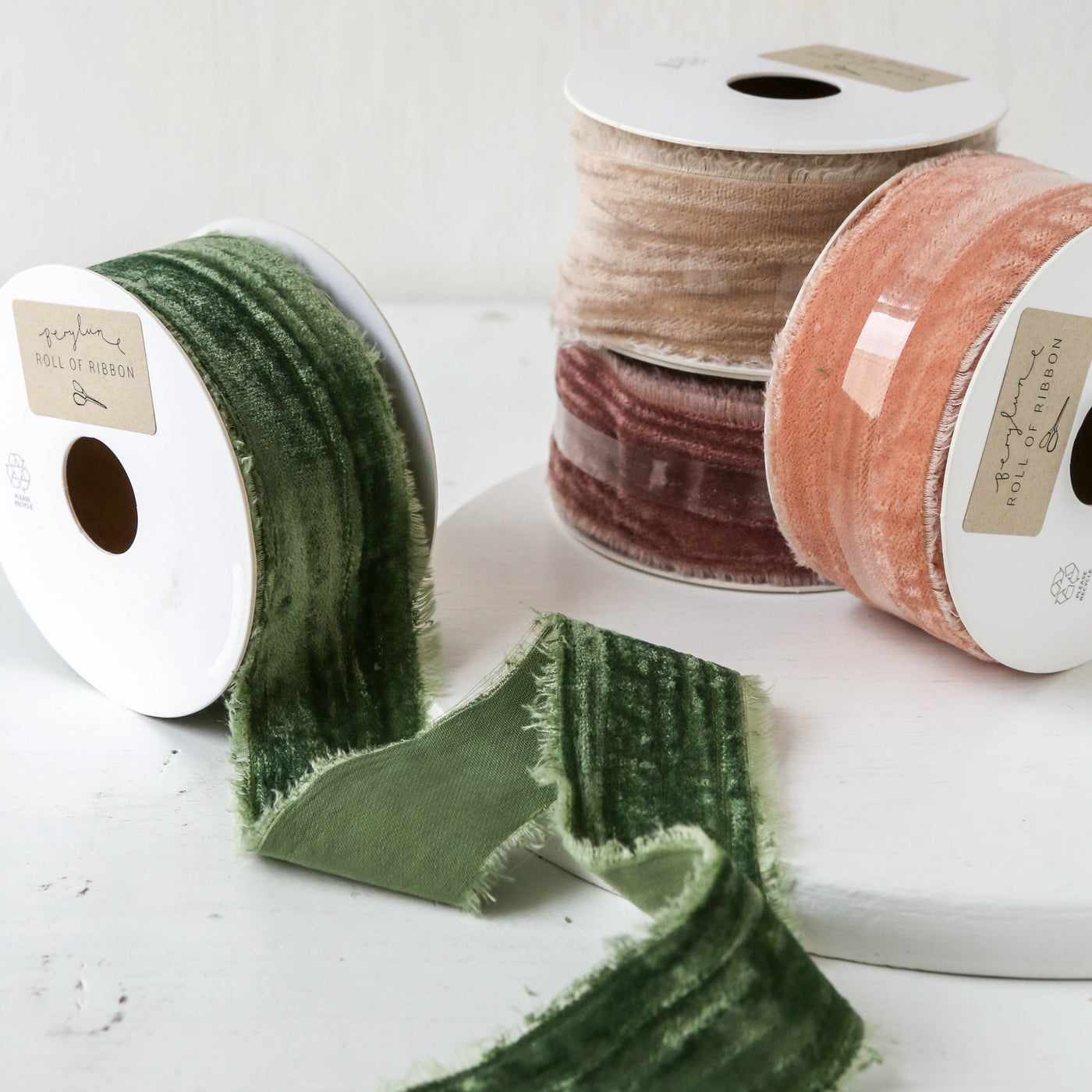 Wide Crushed Velvet Ribbon - 5m Roll