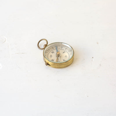 Vintage Brass Pocket Compass