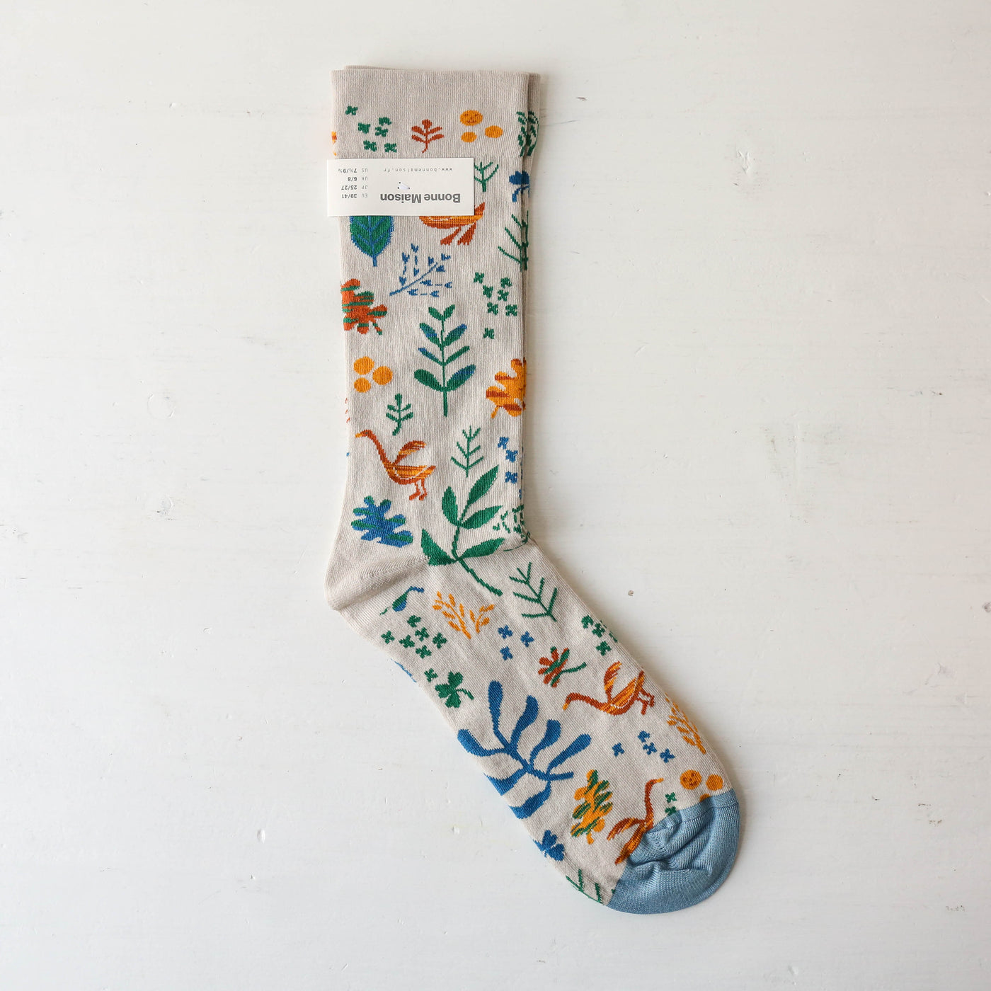 Bonne Maison Socks - Light Grey Seed