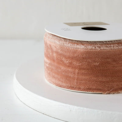 Wide Crushed Velvet Ribbon - 5m Roll