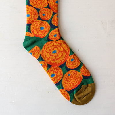 Bonne Maison Socks - Emerald Orange