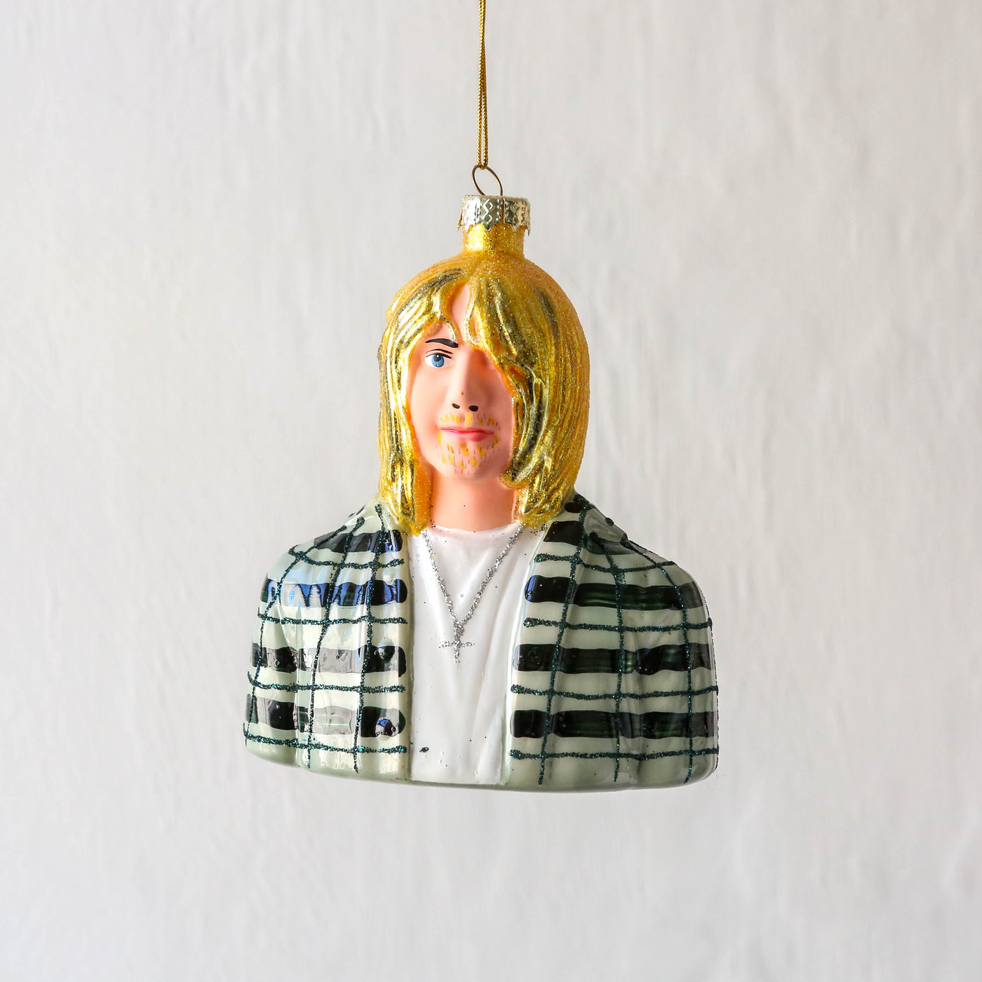 Kurt Cobain  Glass Tree Decoration
