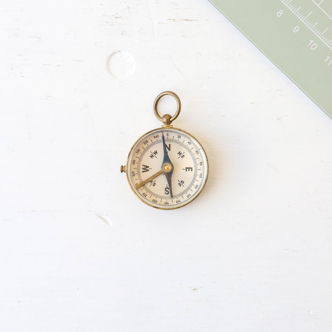 Vintage Brass Pocket Compass