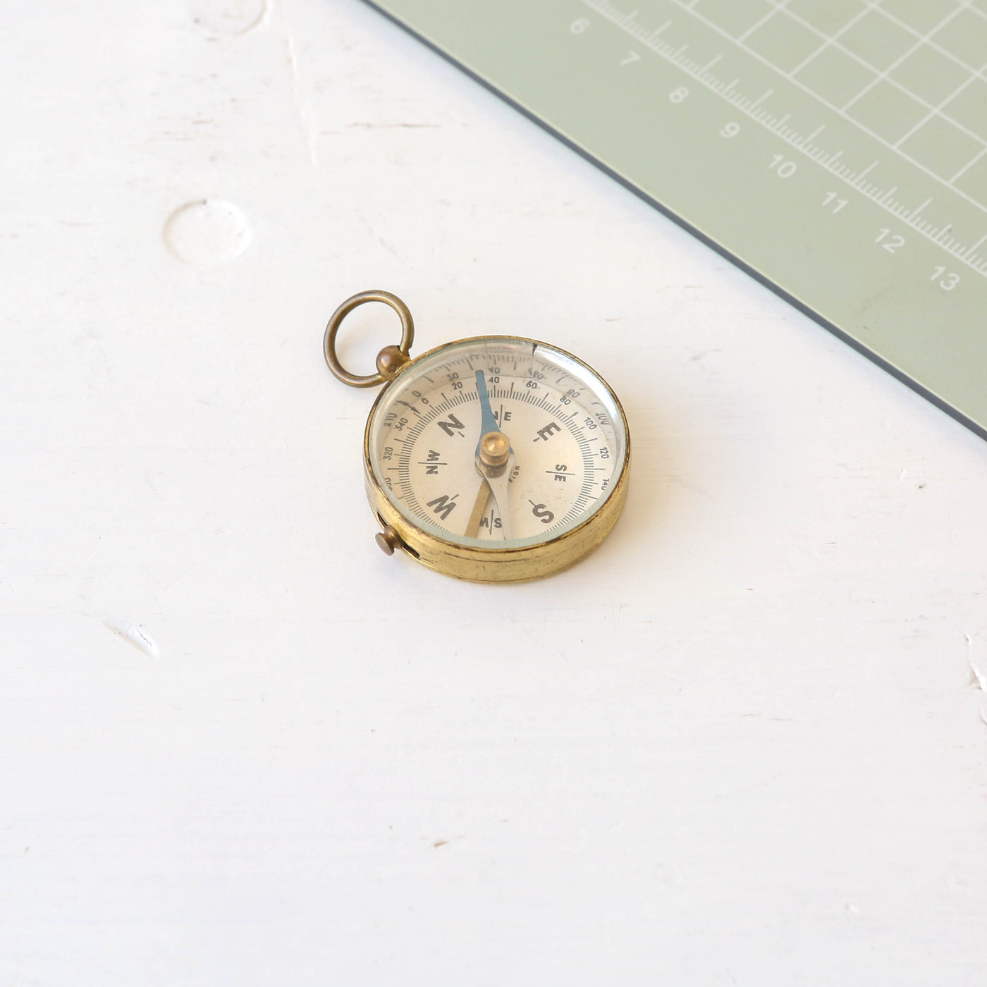 Vintage Brass Pocket Compass