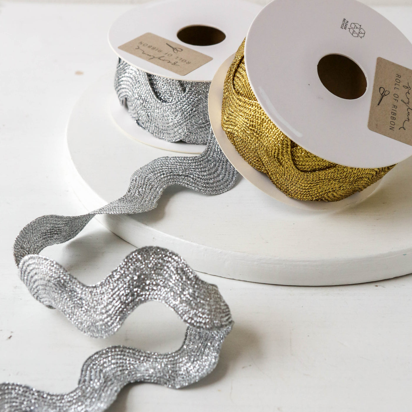 Sparkly Giant Ric Rac Ribbon - 5m Roll