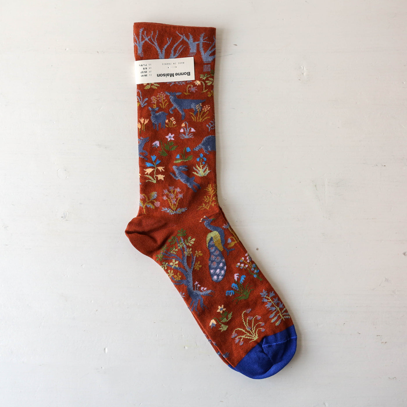 Bonne Maison Socks - Sepia Undergrowth