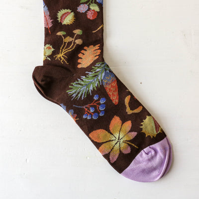 Bonne Maison Socks - Dark Brown Seed