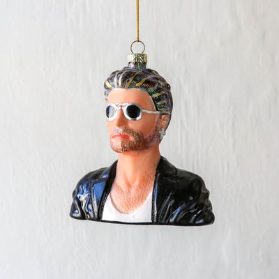George Michael  Glass Tree Decoration