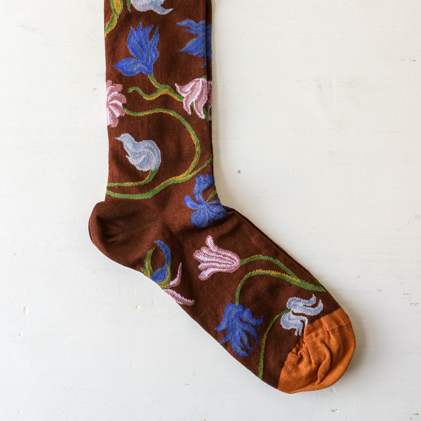 Bonne Maison Long Socks - Chestnut Flower