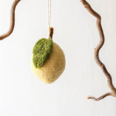Felt Lemon Hanging Decoration