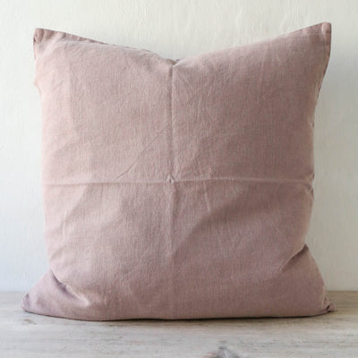 Linen Cushion Cover - Malva