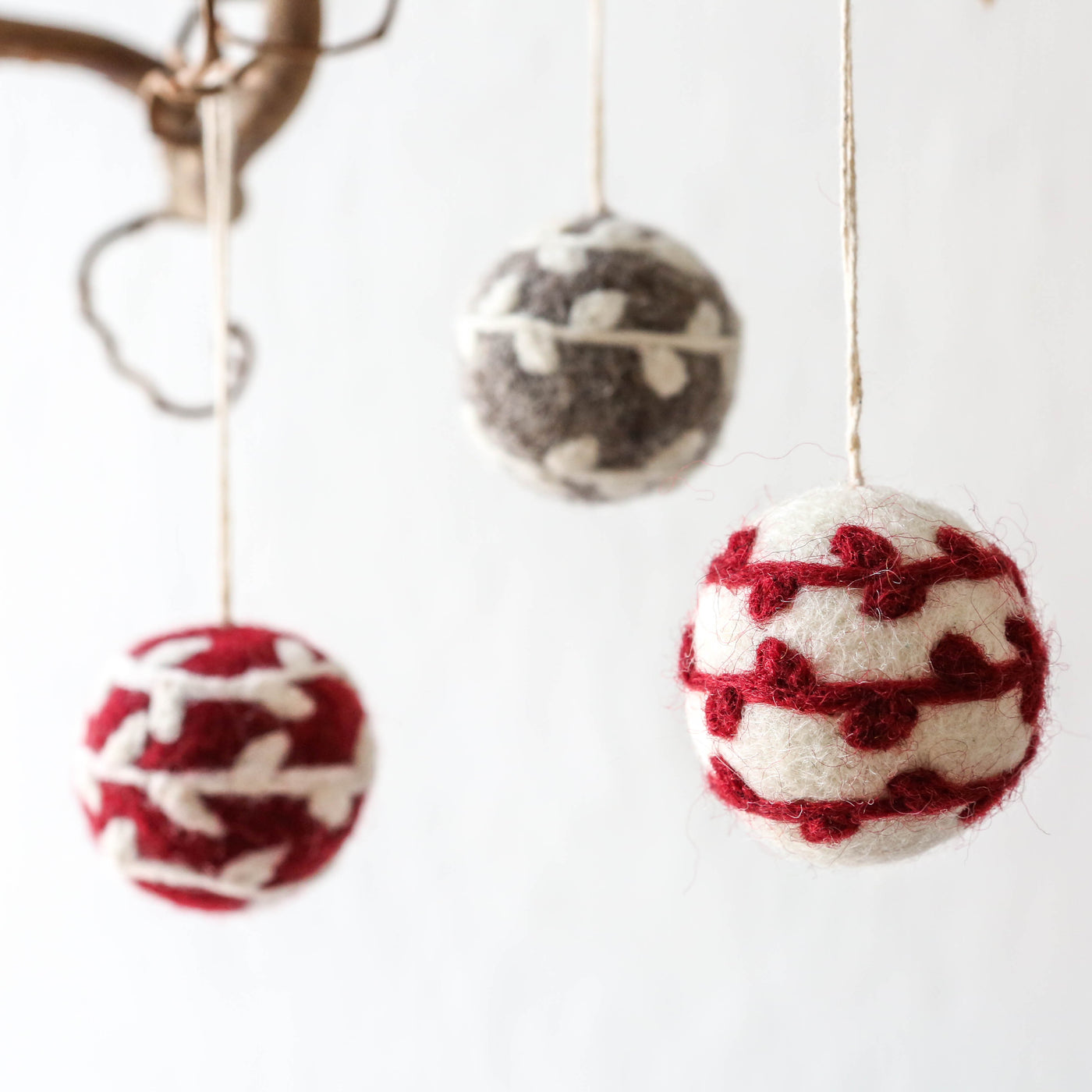 Ball Ornament Felt Hanging Decoration