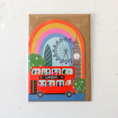 London Rainbow Birthday Card