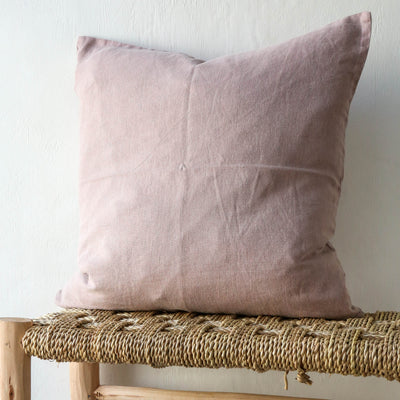 Linen Cushion Cover - Malva