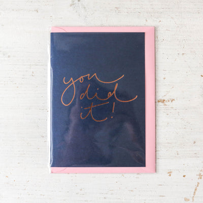 You Did It! Foil Card