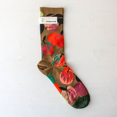 Bonne Maison Socks - Taupe Apple