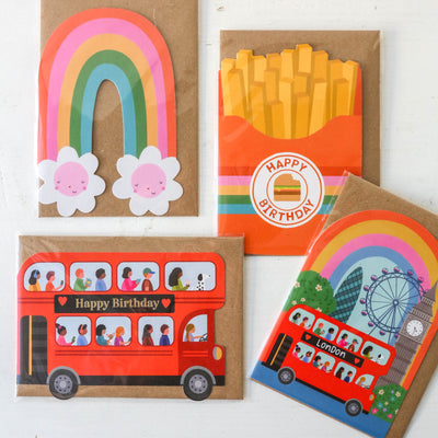 London Bus Birthday Card