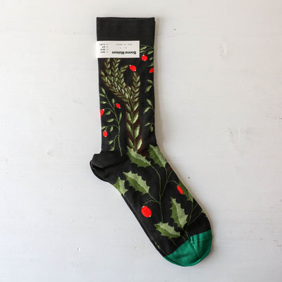 Bonne Maison Socks - Faux Picking in Black
