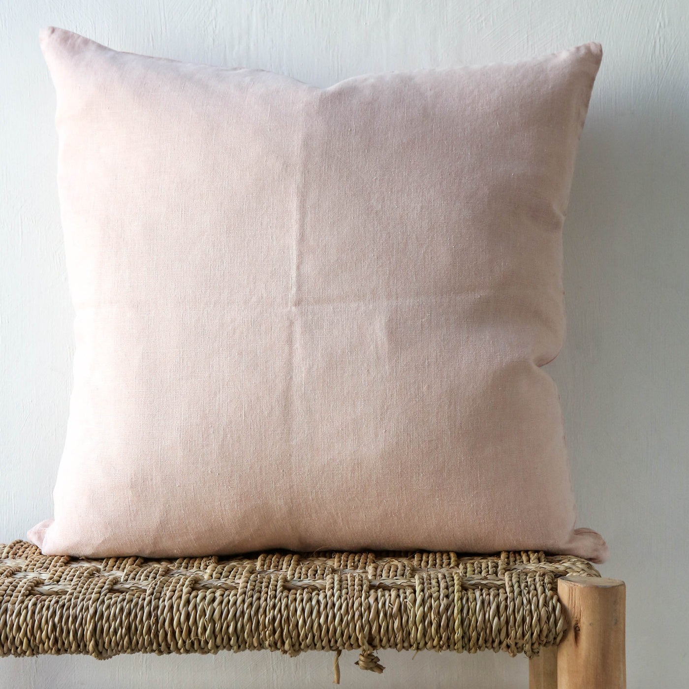 Linen Cushion Cover - Rose Shadow