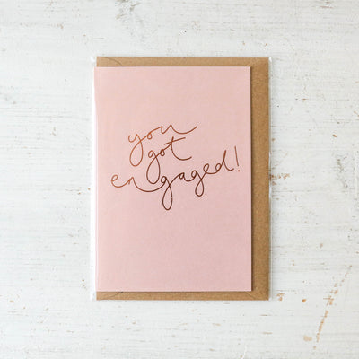 You Got Engaged! Foil Card
