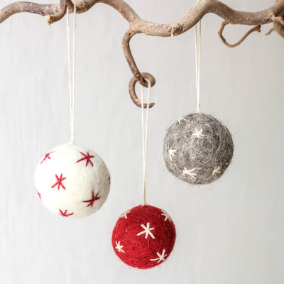 Ball Ornament Felt Hanging Decoration
