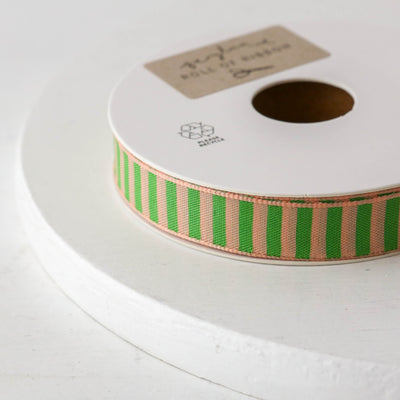 Narrow Candy Stripe Ribbon - 15m Roll