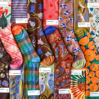 Bonne Maison Socks - Shadow Land Animals