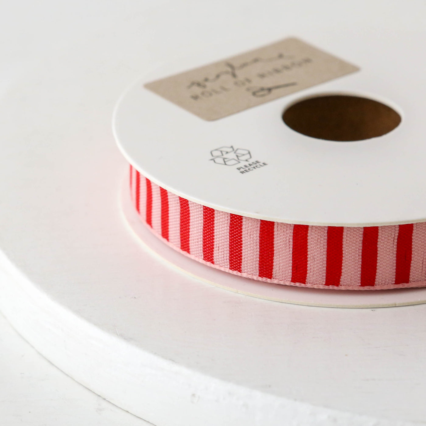 Narrow Candy Stripe Ribbon - 15m Roll
