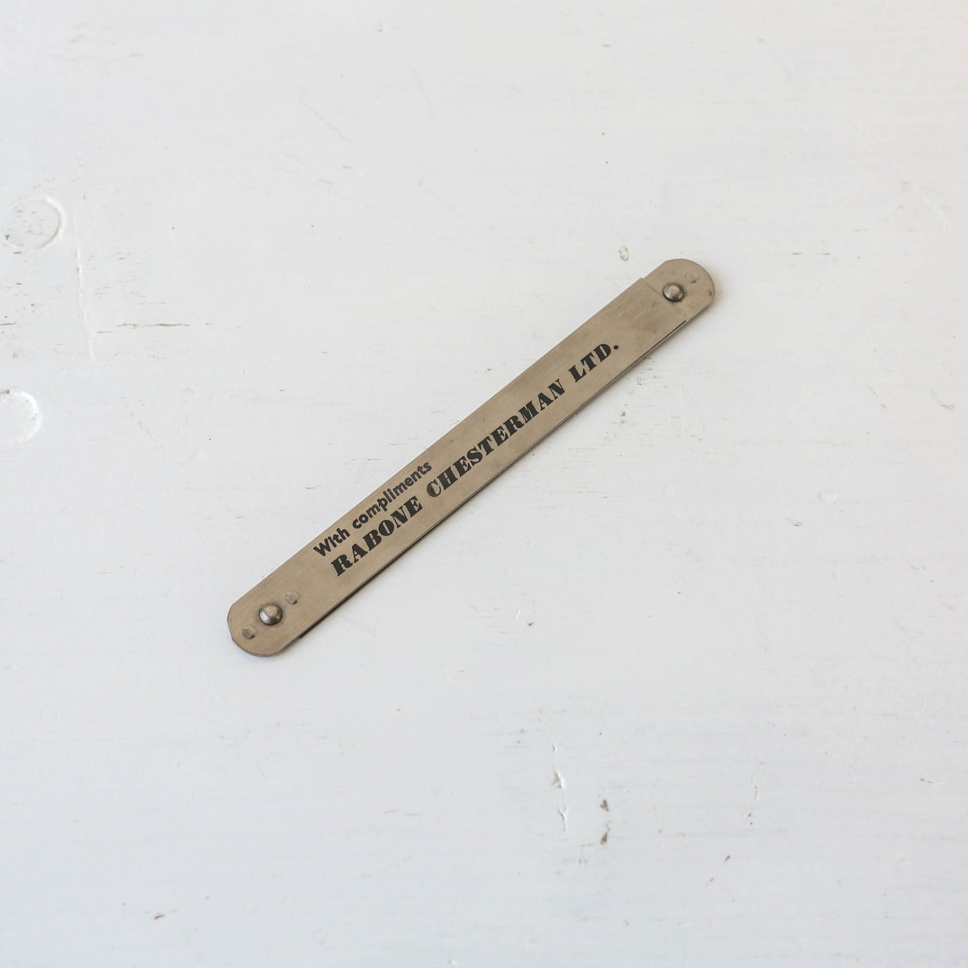 Vintage 12" Folding Steel Ruler - No.50R