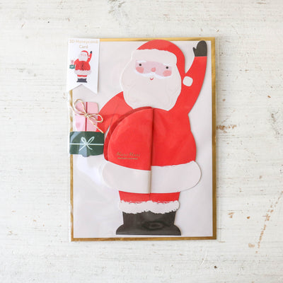 Honeycomb Santa Stand Up Card