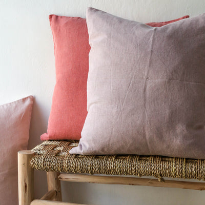 Linen Cushion Cover - Malva