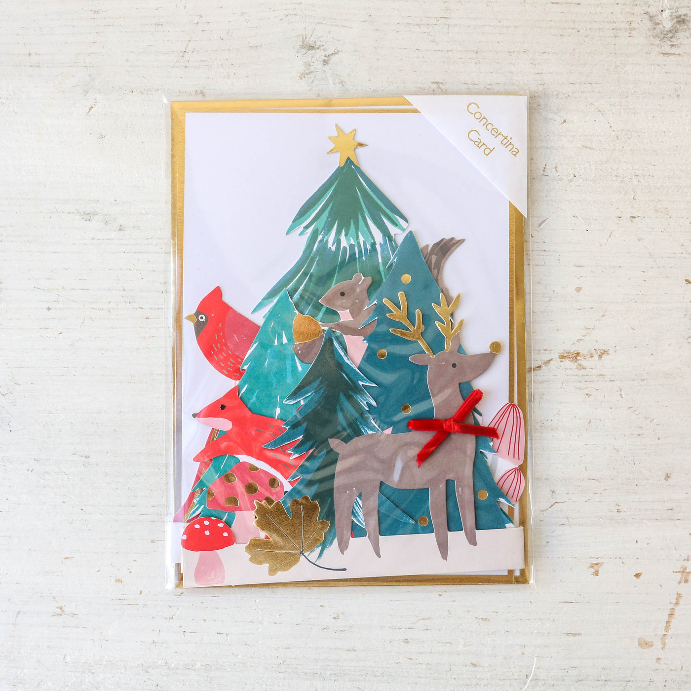 Winter Woodland Concertina Card