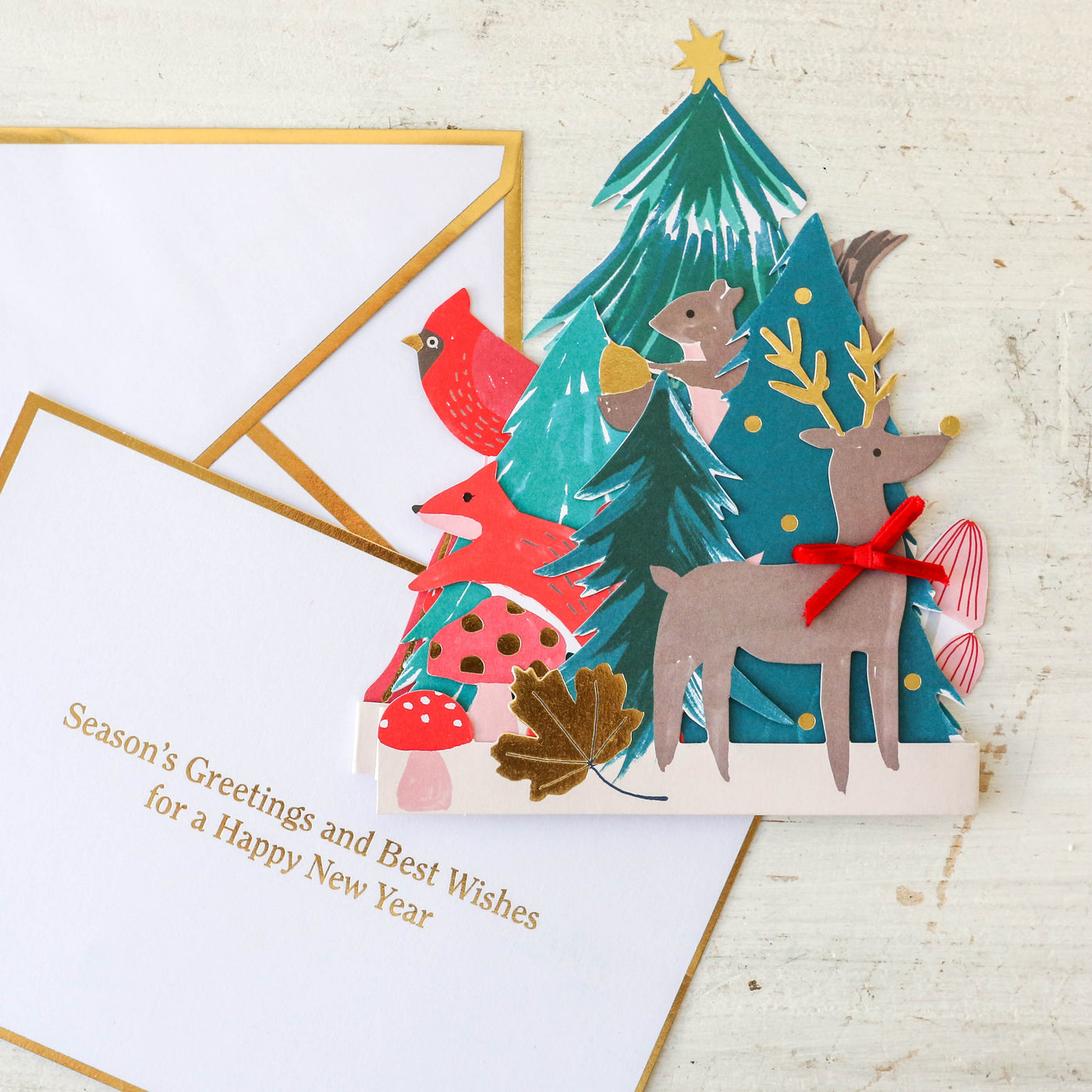 Winter Woodland Concertina Card