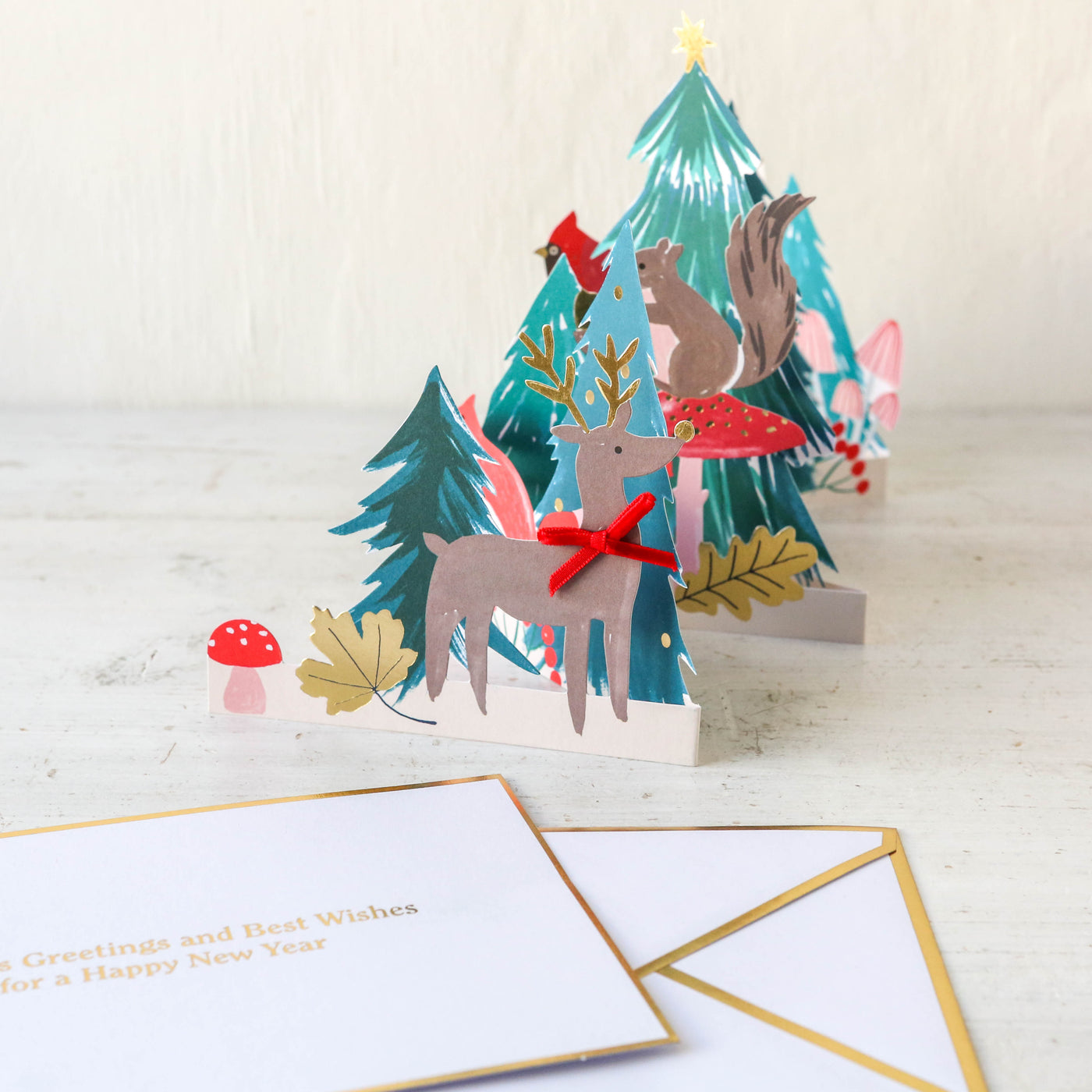 Winter Woodland Concertina Card