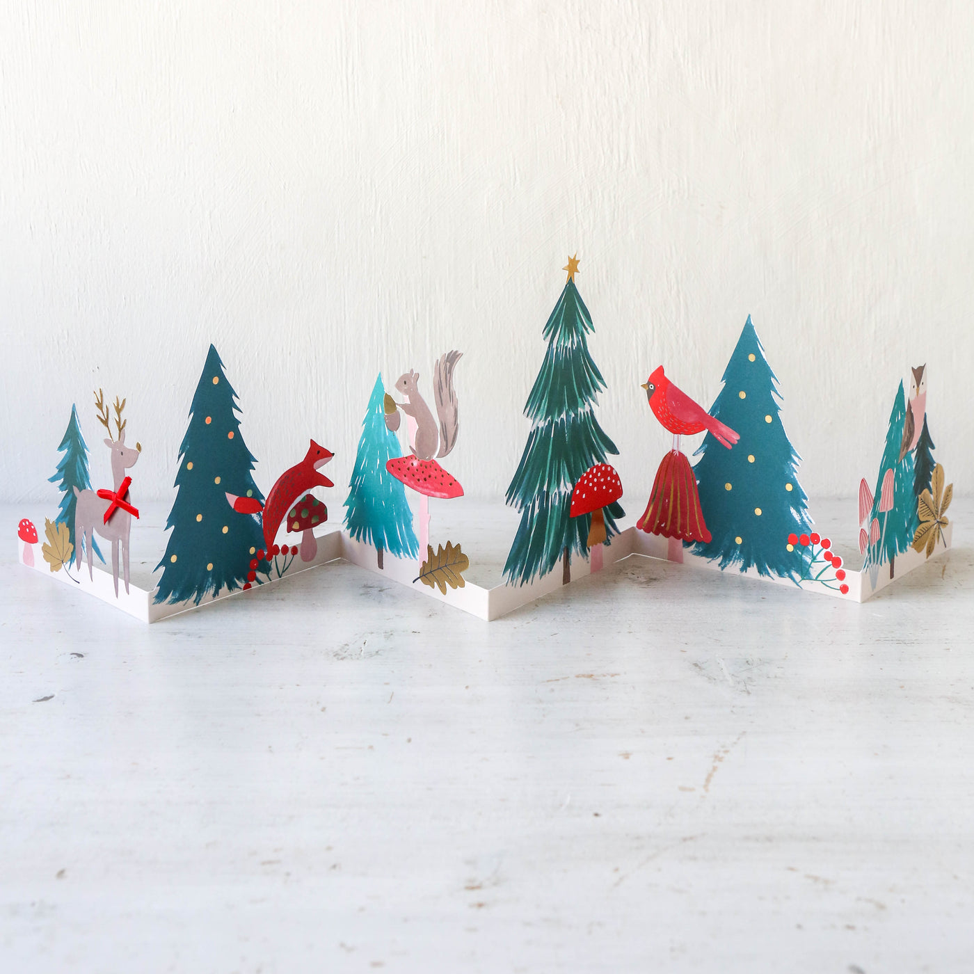 Winter Woodland Concertina Card