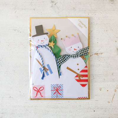 Snowman Family Concertina Card